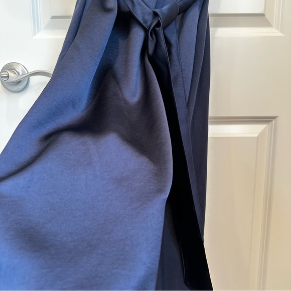 SOLD!on eBay Weekend MaxMara Label-cut Giro Belted Jersey &Satin Midi Dress - Picture 11 of 17